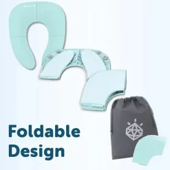 Jool Baby Potty Seats*- Folding Travel Potty Seat, Aqua