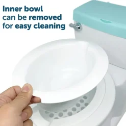 Jool Baby Potty Seats*- Real Feel Potty with Wipes Storage, Aqua