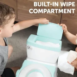 Jool Baby Potty Seats*- Real Feel Potty with Wipes Storage, Aqua