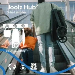Joolz Lightweight Strollers|Single Strollers*- Hub² Compact Stroller Lightweight, Forest Green