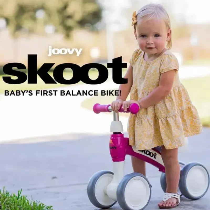 Joovy Bikes & Trikes*- Skoot Balance Bike for Children 10m and Up to 45lbs, Pinkcrush