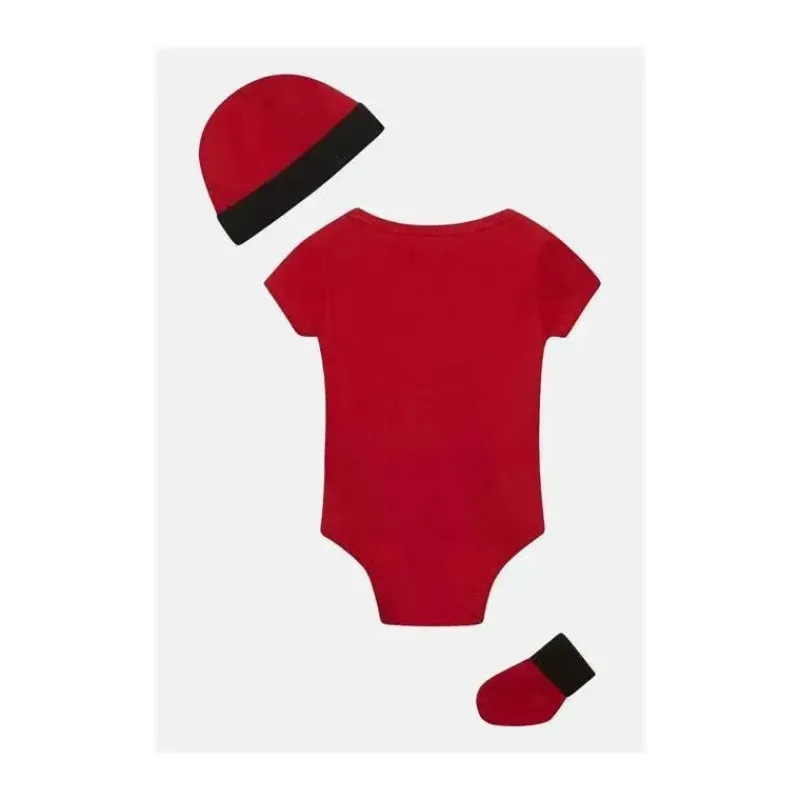 Jordan Baby Athletic*- Baby Boy 3Pk Onesie & Bootie & Hat Set, Gym Red