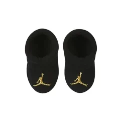 Jordan Baby Athletic|Baby Gloves & Socks*- Baby Jumpman Holiday Booties, Black, 0/6M