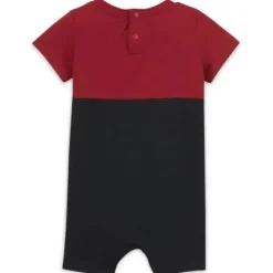 Jordan Baby Athletic*Baby - Boy Air Colorblock Romper, Black/Red
