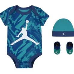 Haddad Baby Sets*Jordan Baby - Boy Aop Hat, Bodysuit & Bootie Set