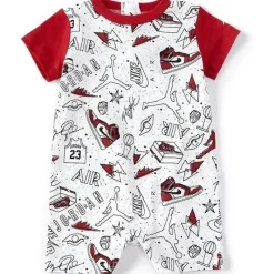 Jordan Baby Athletic*Baby - Fun Flight Romper, White And Red