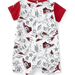 Jordan Baby Athletic*Baby - Fun Flight Romper, White And Red