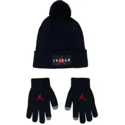 Haddad Baby Hats*Jordan Baby - Hbr Pom Beanie Set, Black