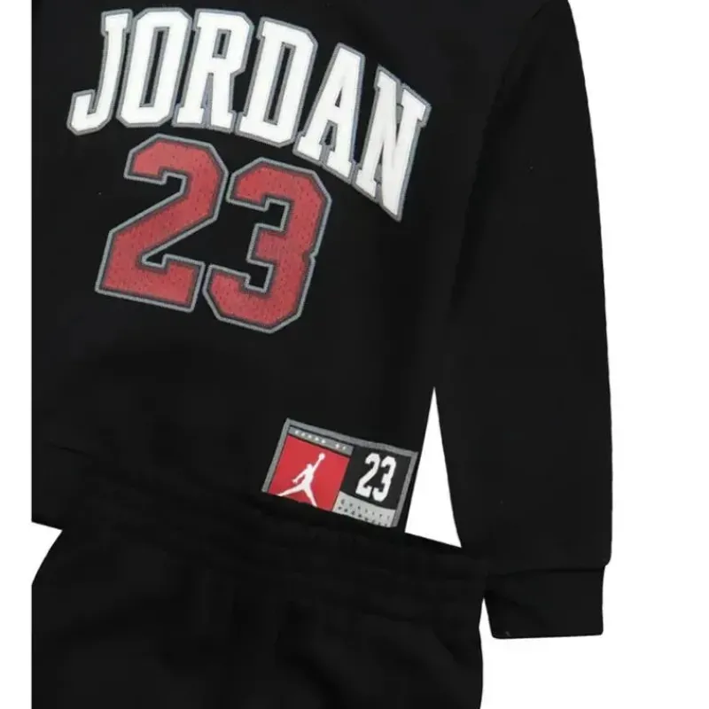 Haddad Baby Athletic*Jordan Baby - 2Pk Boy Jersey Pack Hoodie & Jogger Pants, Black