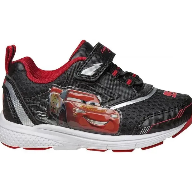 Josmo Cars|Baby Shoes*- Baby Boys Cars Sneakers, Black/Red