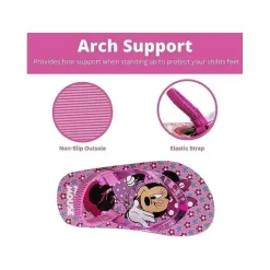 Josmo Mickey & Minnie*- Baby Girl Minnie Flip Flop, Pink