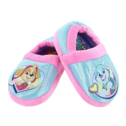 Josmo Baby Shoes*- Dual Sizes Grils Paw Patrol Slippers, Blue/Pink