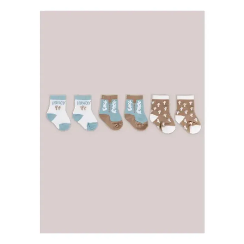 Ju-Ju-Be Baby Gloves & Socks*Jujube - Baby Socks Trio, Howdy Partner Blue