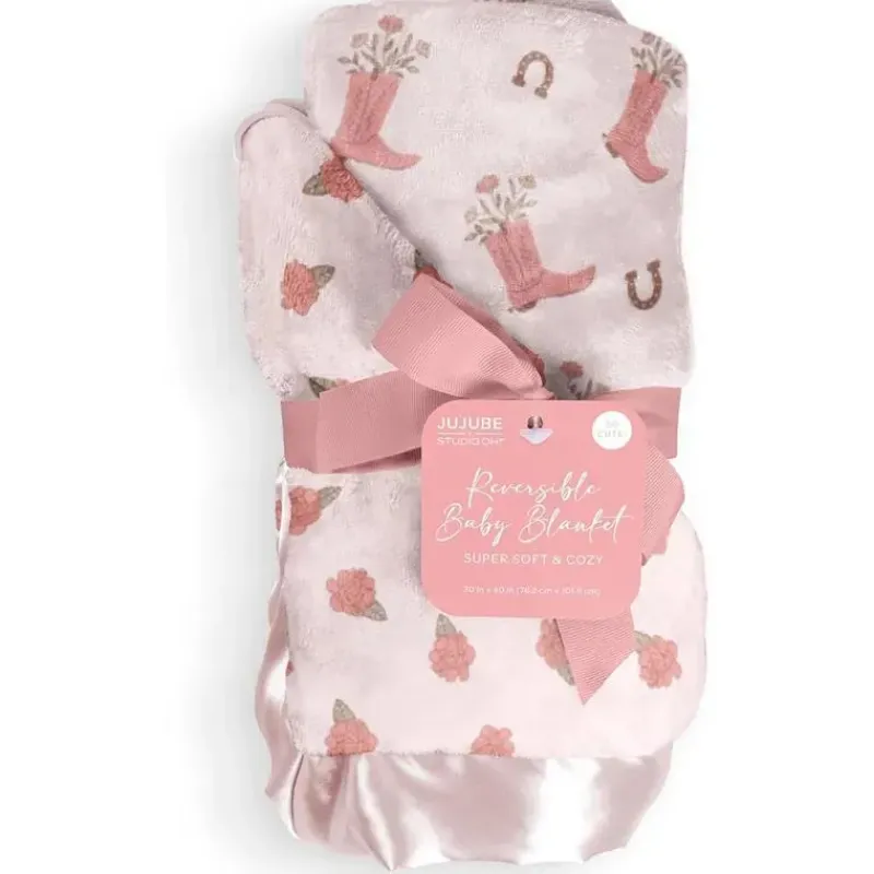 Ju-Ju-Be Blankets & Quilts*Jujube - Reversible Baby Blanket, Bloomin' Boot