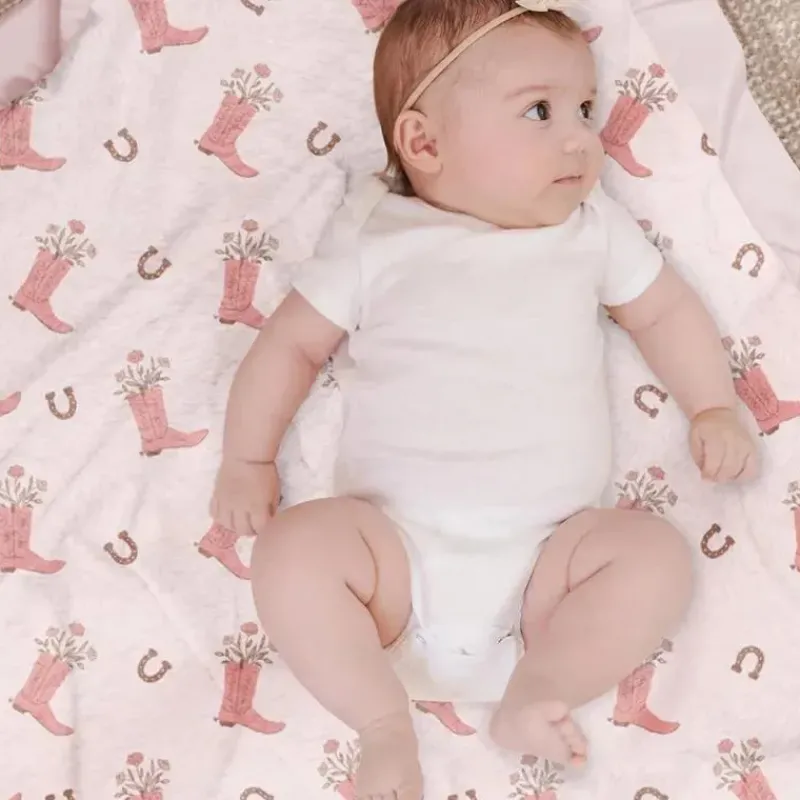 Ju-Ju-Be Blankets & Quilts*Jujube - Reversible Baby Blanket, Bloomin' Boot