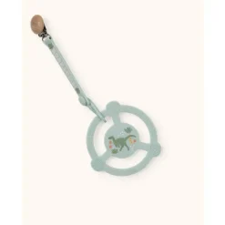 Ju-Ju-Be Rattles & Teethers|Toys For 0-12 Months*Jujube - Silicone Teether Ring With Detachable Clip, Roarsome