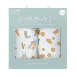 Ju-Ju-Be Swaddles & Wearable Blankets*Jujube - Swaddle Blanket Set, Howdy Partner Blue