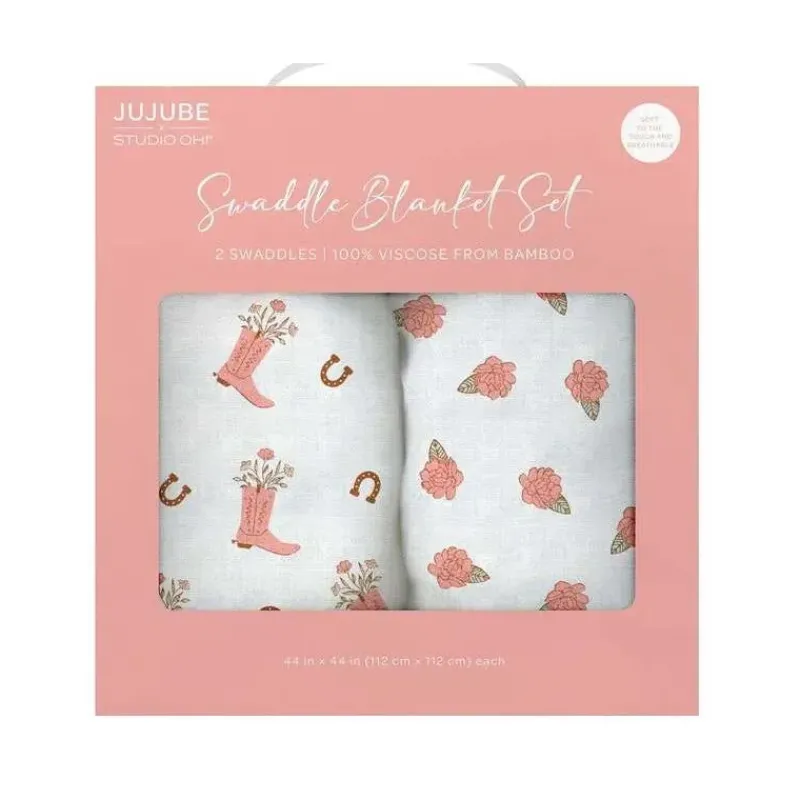 Ju-Ju-Be Swaddles & Wearable Blankets*Jujube - Swaddle Blanket Set, Bloomin' Boot