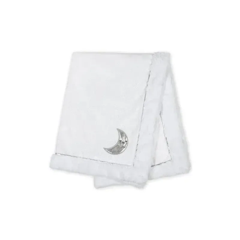 Just Born Blankets & Quilts*- Baby Neutral Plush Blanket, Moon