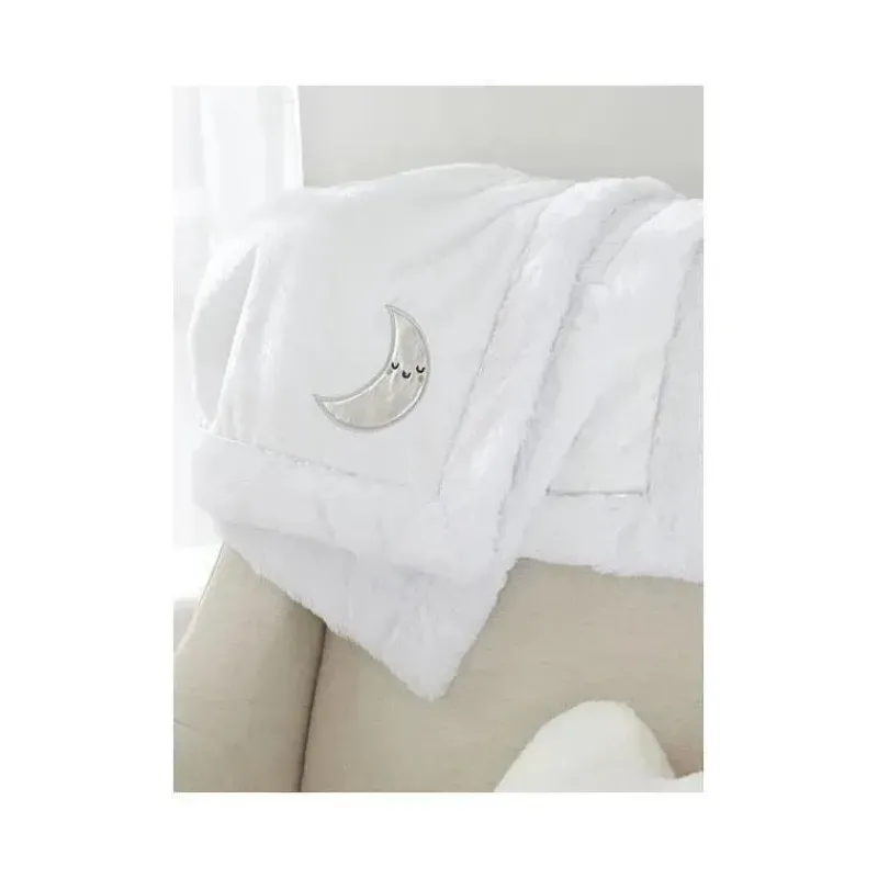 Just Born Blankets & Quilts*- Baby Neutral Plush Blanket, Moon
