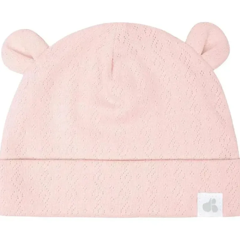 Just Born Baby Hats*- Baby-girls 4-piece Caps & Mittens SetMittens, Dusty Pink and Floral, 0-6M