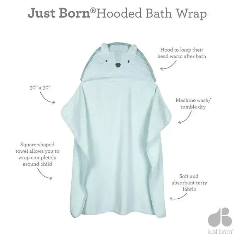 Just Born Baby Bath Towels*- Infant Baby Toddler Hooded Bath Towel, Lion