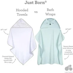 Just Born Baby Bath Towels*- Infant Baby Toddler Hooded Bath Towel, Lion