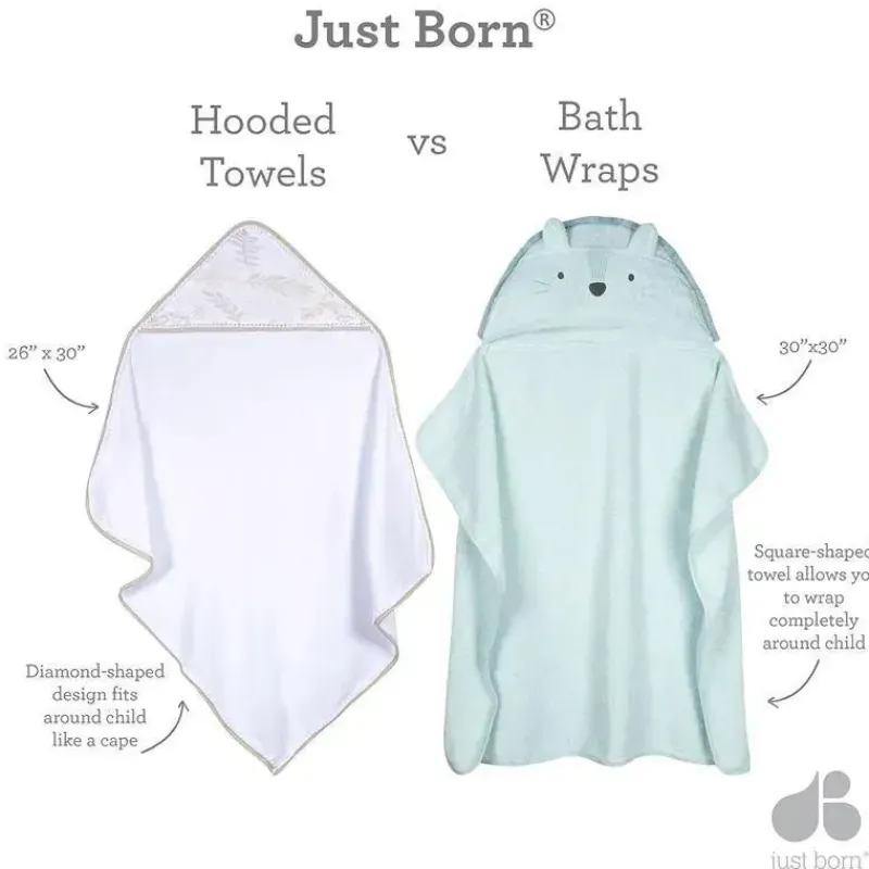 Just Born Baby Bath Towels*- Infant Baby Toddler Hooded Bath Towel, Lion