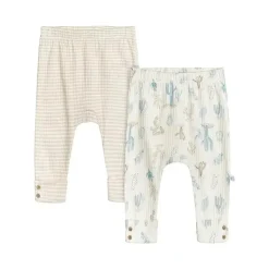 Just Born Baby Shorts, Jeans & Pants*- 2Pk Baby Boy Pants, Cactus