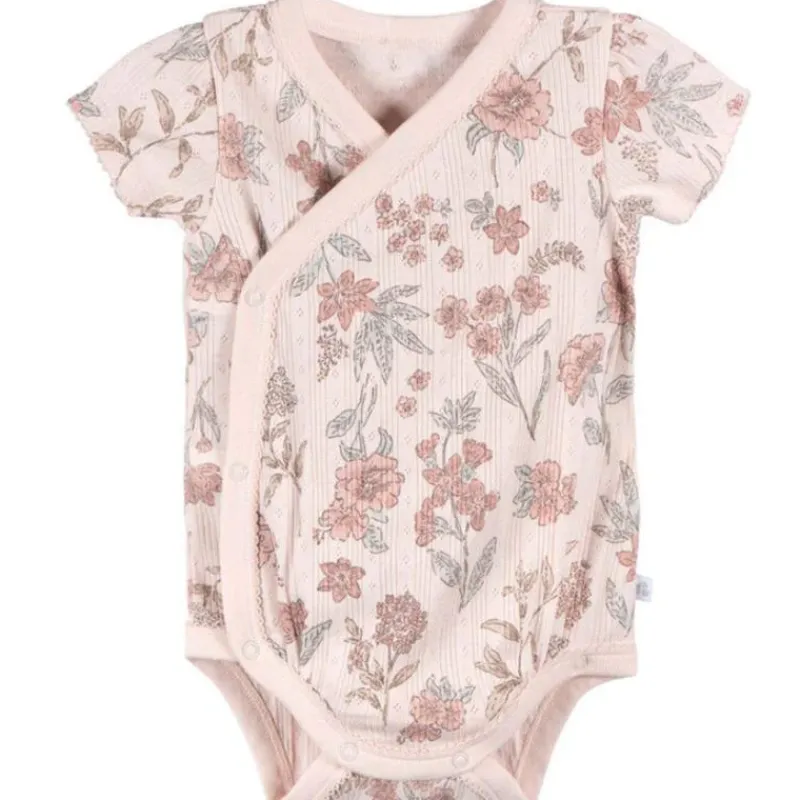 Just Born Baby Onesies & Bodysuits*- 3Pk Baby Girl Kimono Bodysuit Pink