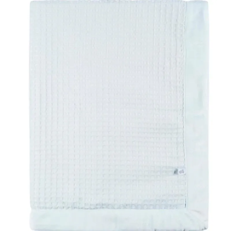 Just Born Blanket Gift Set*- 1Pk Blanket Baby Boy Blue Leaf