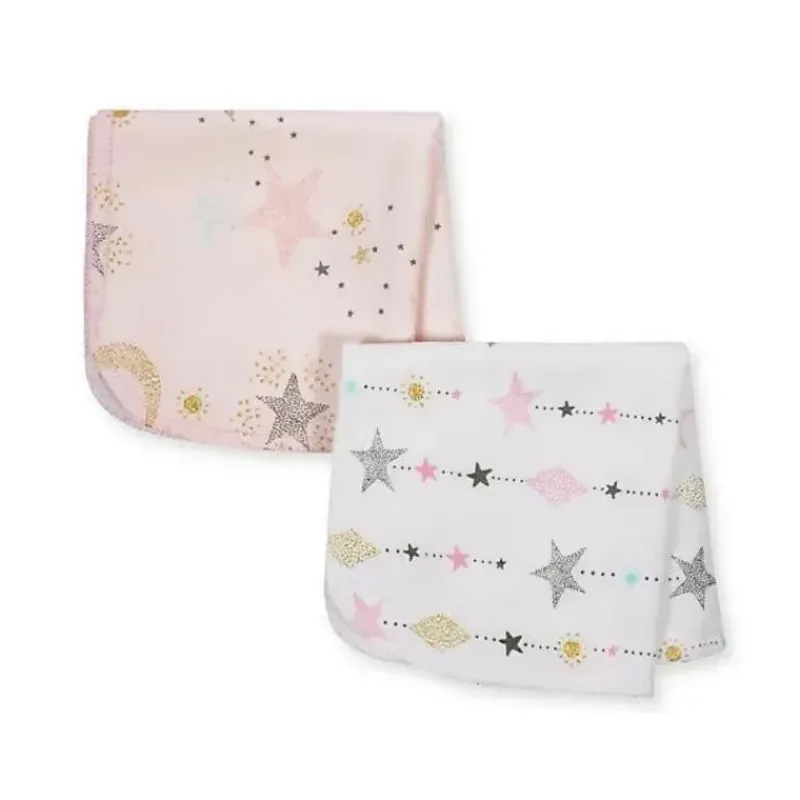 Just Born Baby Washcloths*- 10Pk Love and Sugar Washcloths, Pink