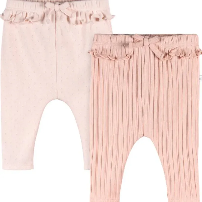 Just Born Baby Shorts, Jeans & Pants*- 2Pk Pant Baby Girl Pink