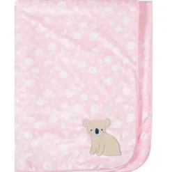 Just Born Blankets & Quilts*- 1Pk Suedeplush Blanket, Floral Koala