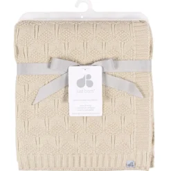 Just Born Blankets & Quilts*- 1Pk Sweater Knit Blanket Baby Neutral Tan