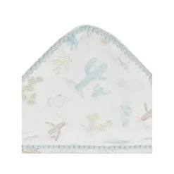 Just Born Baby Bath Towels*- 3Pk Terry Hooded Towel, Desert Cactus