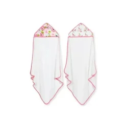 Just Born Baby Bath Towels*- 3Pk Terry Hooded Towel, Vintage Floral