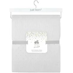 Just Born Blankets & Quilts*Sparkle Quilt, Grey