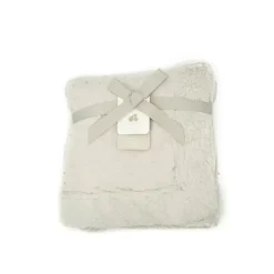 Just Born Blankets & Quilts*Sparkle Sherpa Baby Blanket,Grey/Silver