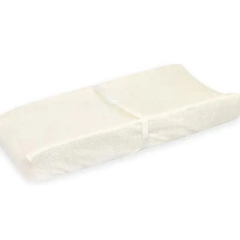 Just Born Changing Pads & Covers*Sparkle Velboa Changing Pad Cover, Ivory