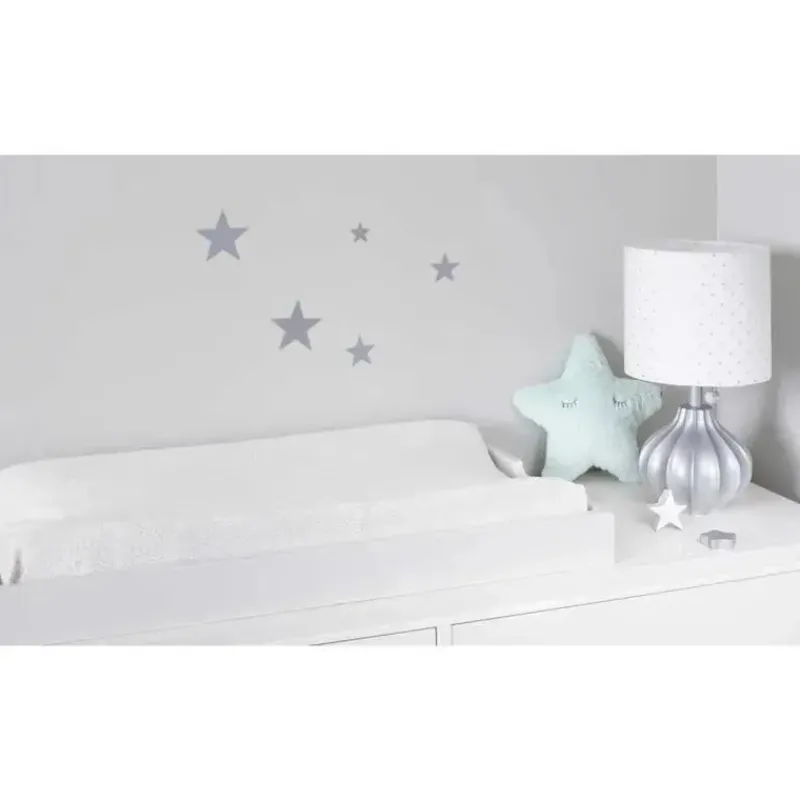 Just Born Changing Pads & Covers*Sparkle Velboa Changing Pad Cover, Ivory