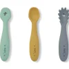 Kalencom Utensils & Accessories|Dishes, Utensils & Food Containers*- Set Of 3 Training Spoons, Mist + Mustard + Hunter