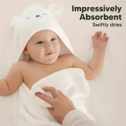 Keababies Baby Bath Towels*- Cuddle Baby Hooded Towel, Lamb