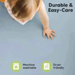 Keababies Crib & Bed Sheets*- Isla Fitted Mini Crib Sheets, Pack And Play Sheet, Steel