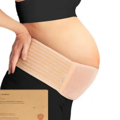 Keababies Pre/Post Maternity Supports*- Maternity Belly Bands for Pregnant Women Beige