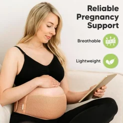 Keababies Pre/Post Maternity Supports*- Maternity Belly Bands for Pregnant Women Beige