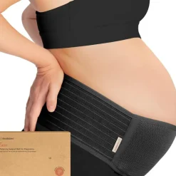 Keababies Pre/Post Maternity Supports*- Maternity Belly Bands for Pregnant Women, Black