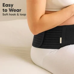 Keababies Pre/Post Maternity Supports*- Maternity Belly Bands for Pregnant Women, Black