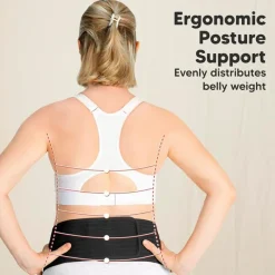 Keababies Pre/Post Maternity Supports*- Maternity Belly Bands for Pregnant Women, Black