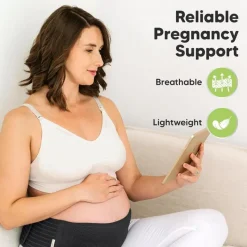 Keababies Pre/Post Maternity Supports*- Maternity Belly Bands for Pregnant Women, Black